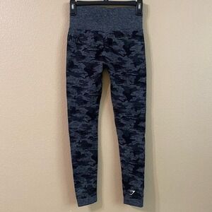 Gymshark Gray and Black Camo Leggings